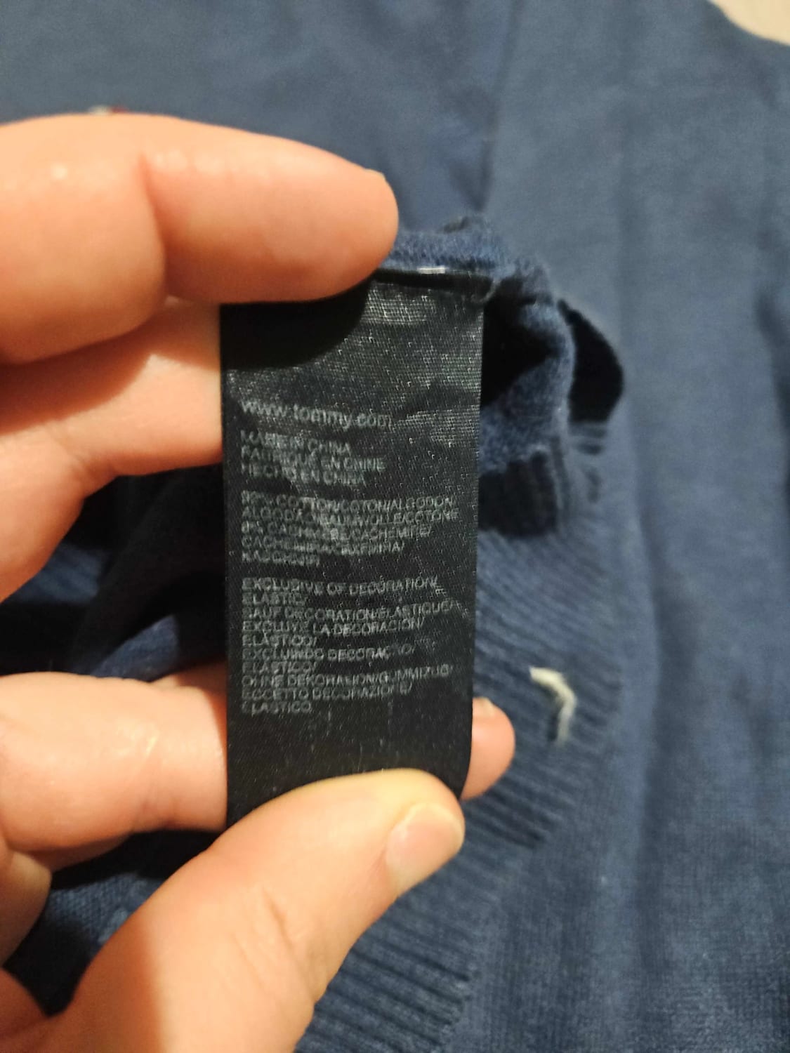 đź›’Pull Tommy Hilfiger XXL Bleu Marineđź›’