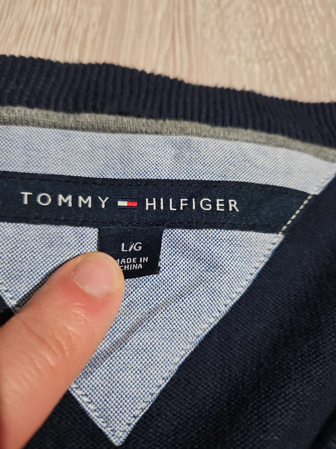đź›’Pull Tommy Hilfiger Bleu Marine Taille Lđź›’