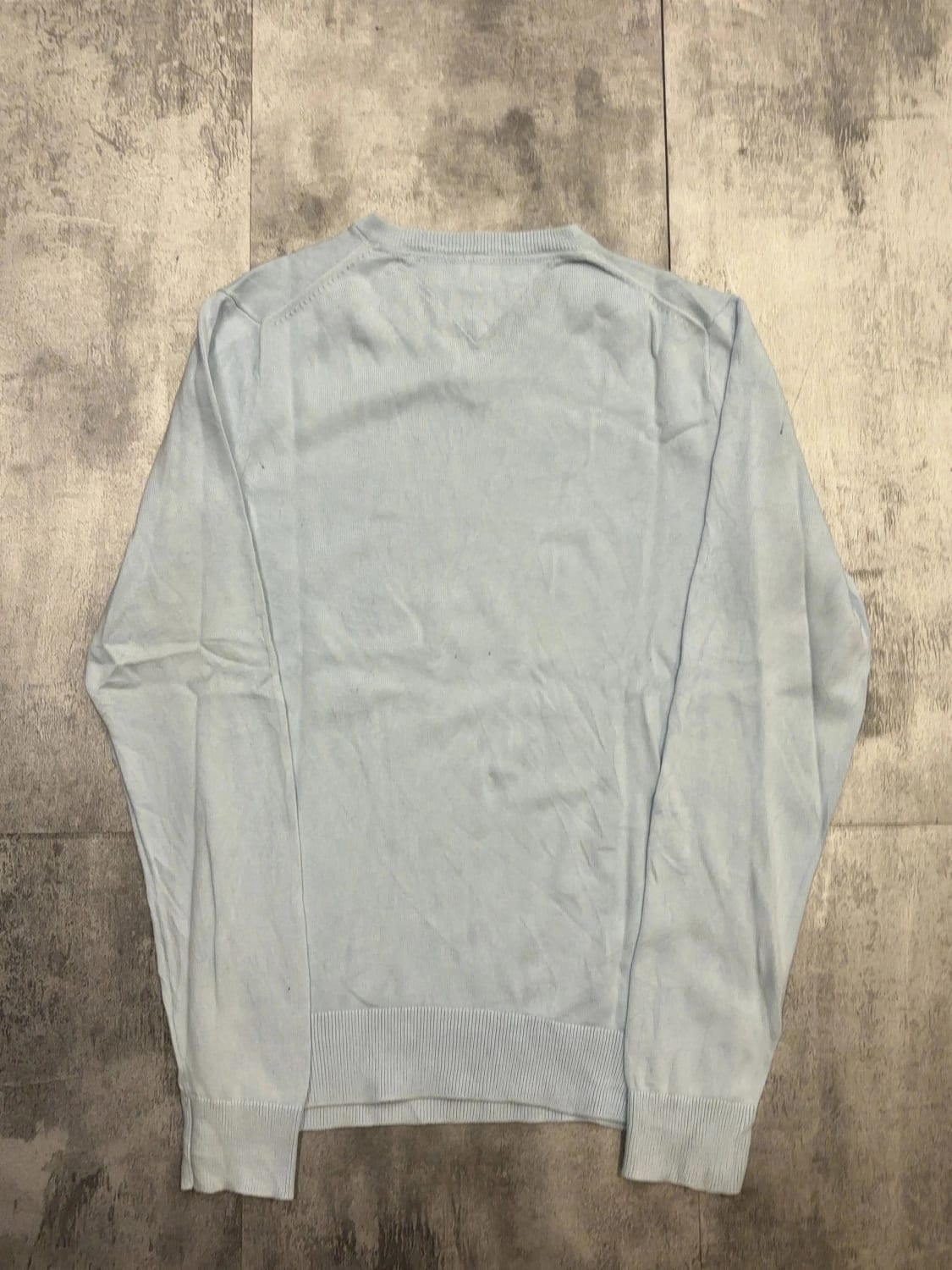 đź›’Pull col V Tommy Hilfiger XS bleu cielđź›’