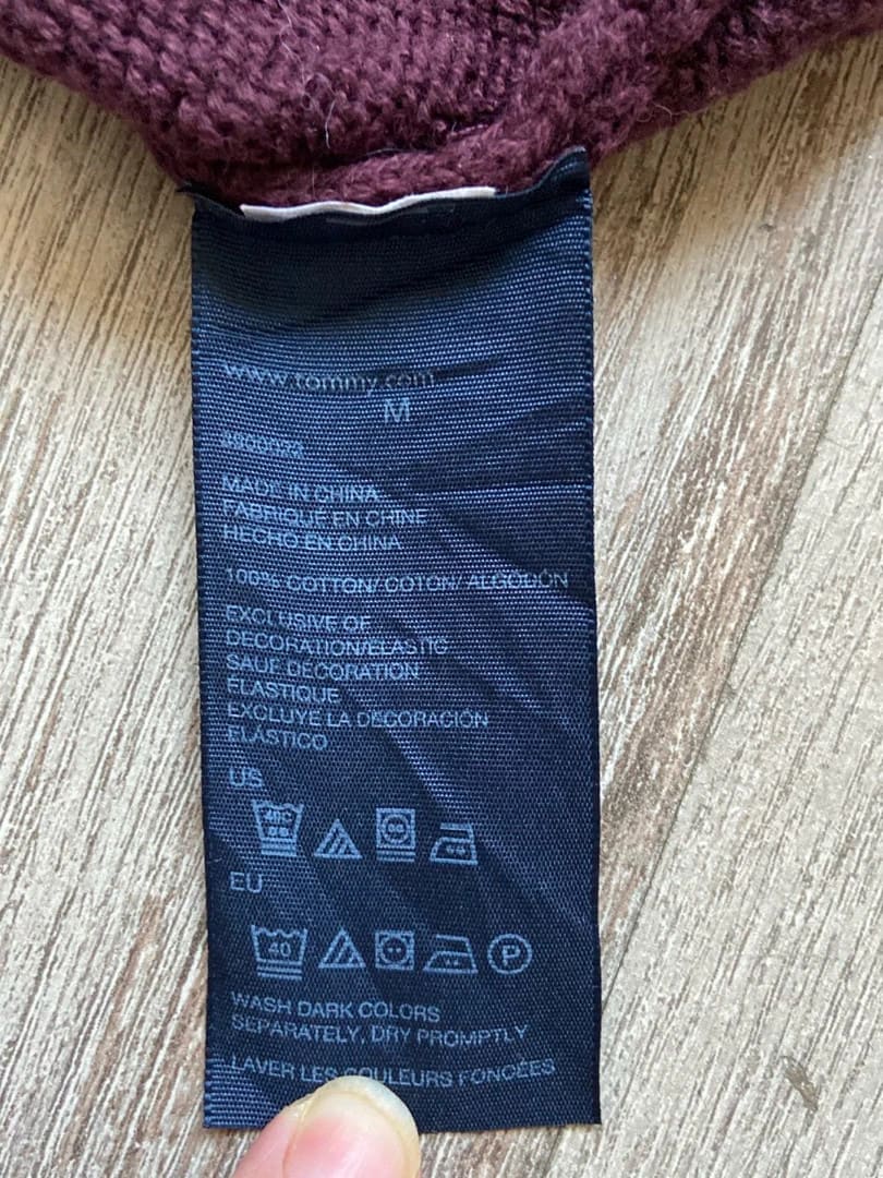 đź›’Pull Tommy Hilfiger Taille M Bordeauxđź›’