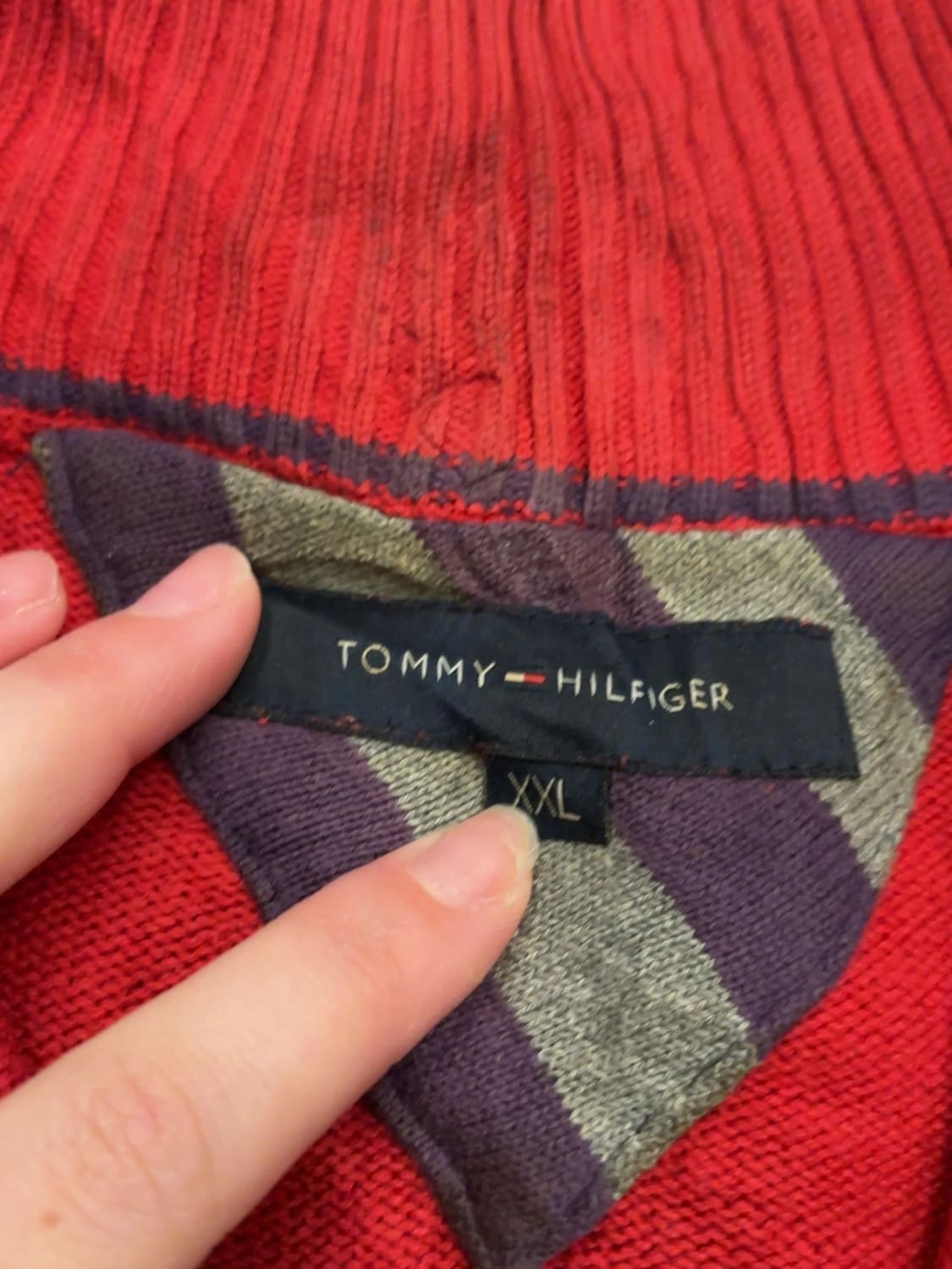 đź›’Pull Tommy Hilfiger Rouge XXLđź›’