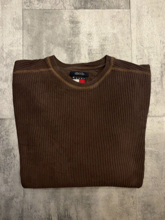 🛒Pull Tommy Hilfiger Marron Taille L 🛒