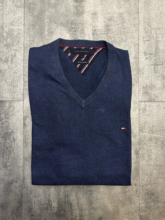 🛒Pull Tommy Hilfiger Bleu Marine Taille S🛒