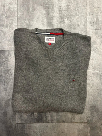 🛒Pull Tommy Jeans Taille M Gris Chiné🛒