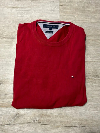 🛒Pull Tommy Hilfiger Rouge Taille L🛒