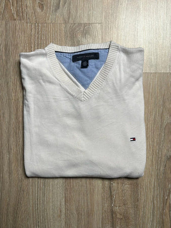 🛒Pull Tommy Hilfiger Blanc Cassé Taille L🛒