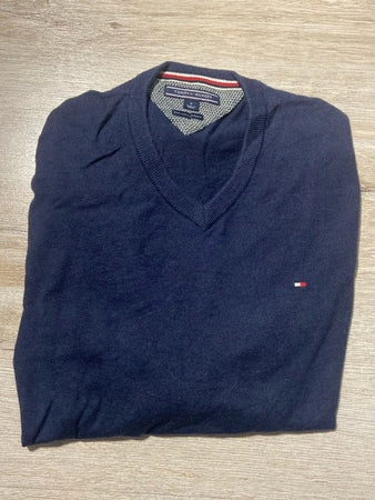 🛒Pull Tommy Hilfiger Bleu Marine Taille M🛒