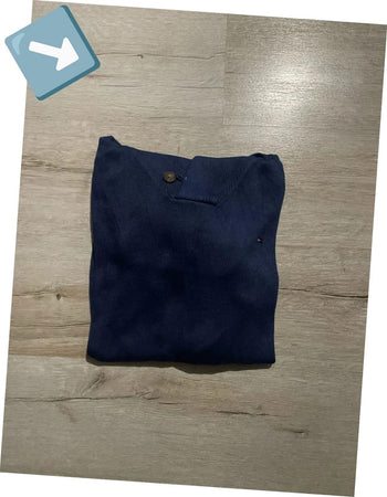 🛒Pull Tommy Hilfiger Bleu Marine Taille L 🛒