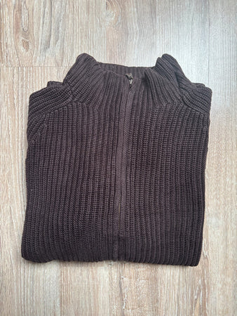 🛒Pull zippé Tommy Hilfiger XL Marron🛒