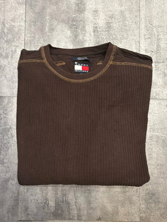 🛒Pull Tommy Hilfiger Marron Taille L 🛒