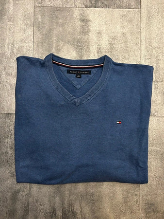 🛒Pull Tommy Hilfiger Bleu Marine Taille L🛒