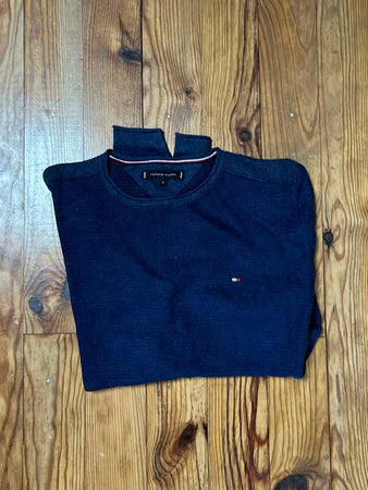🛒Pull Tommy Hilfiger Bleu Marine Taille M 🛒