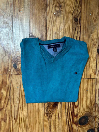🛒Pull Tommy Hilfiger Turquoise Taille L🛒