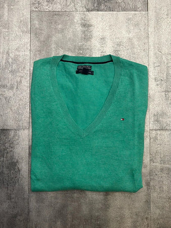 🛒Pull Tommy Hilfiger Vert Taille L🛒