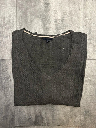 🛒Pull Tommy Hilfiger XXXL Gris anthracite col V🛒