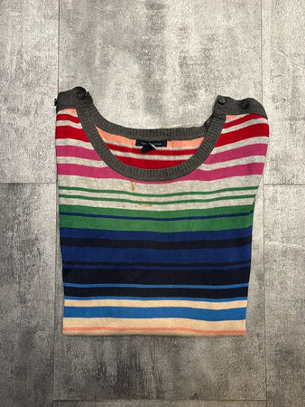 🛒Pull rayé multicolore Tommy Hilfiger M🛒