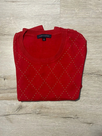 🛒Pull Tommy Hilfiger Rouge L🛒