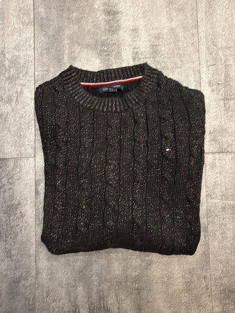🛒Pull Tommy Hilfiger Noir Pailletté XXS🛒