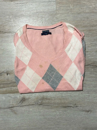 🛒Pull rose à losanges Tommy Hilfiger XS🛒