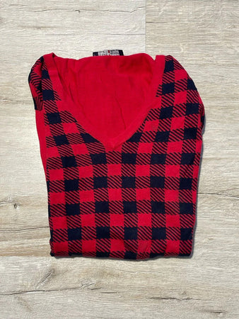 🛒Pull Tommy Hilfiger Rouge et Noir Taille L🛒