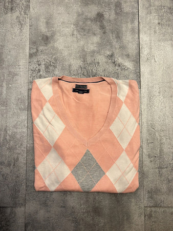 🛒Pull rose à losanges Tommy Hilfiger M🛒