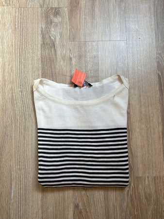 🛒Pull Tommy Hilfiger rayé blanc et noir XS🛒
