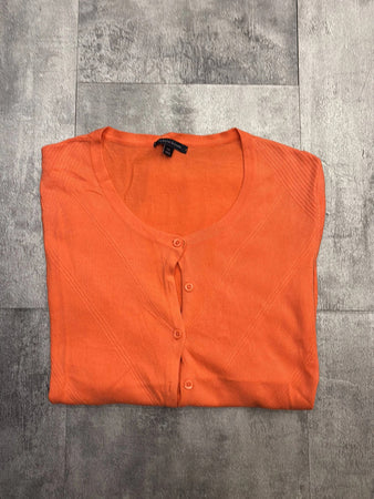 🛒Gilet boutonné orange Tommy Hilfiger taille L🛒