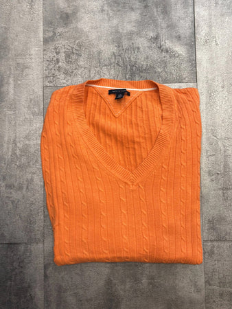 🛒Pull orange Tommy Hilfiger taille L🛒