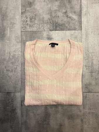 🛒Pull Tommy Hilfiger Rose et Blanc Taille XL🛒
