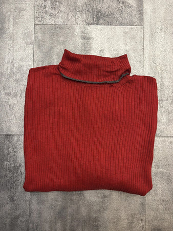 🛒Pull col roulé Tommy Hilfiger rouge taille L🛒