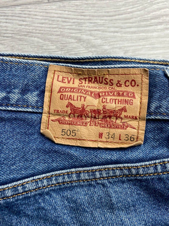 🛒Jeans Levi's 505 W34 L36🛒(1B159)