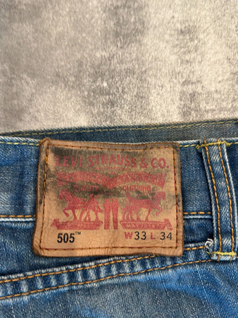 🛒Jeans Levi's 505 W33 L34🛒(2E547)
