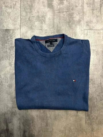 🛒Pull Tommy Hilfiger Bleu Marine Taille L 🛒