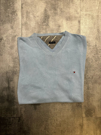 🛒Pull Tommy Hilfiger Bleu Ciel L🛒