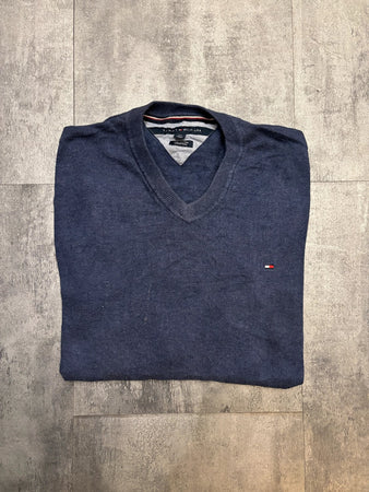 🛒Pull Tommy Hilfiger Bleu Marine Taille L 🛒