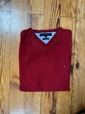 🛒Pull Tommy Hilfiger Rouge M 🛒