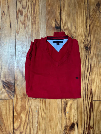 🛒Pull Tommy Hilfiger Rouge L 🛒