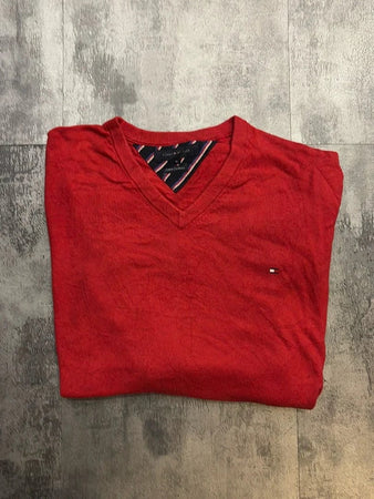🛒Pull Tommy Hilfiger XL rouge vif🛒