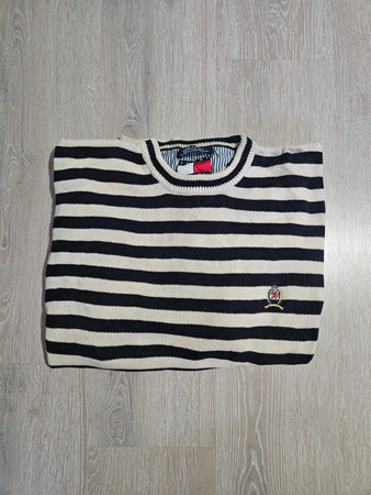 🛒Pull Tommy Hilfiger rayé L🛒