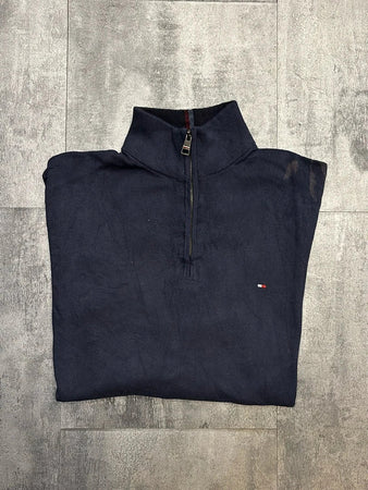 🛒Pull Tommy Hilfiger XL Bleu Marine Zippé🛒