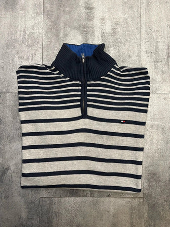 🛒Pull Tommy Hilfiger rayé L🛒