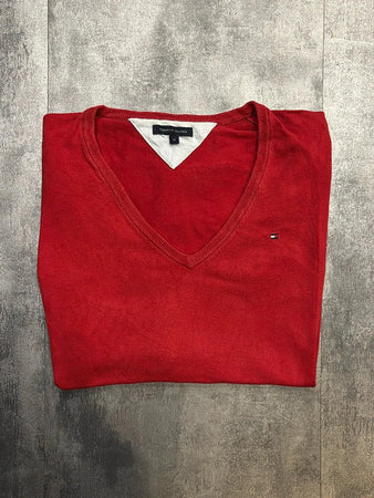 🛒Pull Tommy Hilfiger Rouge Taille M🛒