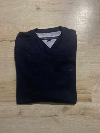🛒Pull Tommy Hilfiger Bleu Marine Taille L🛒