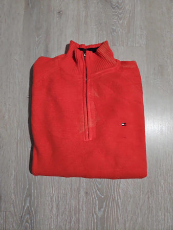 🛒Pull Tommy Hilfiger Rouge Taille M 🛒