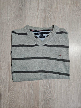 🛒Pull Tommy Hilfiger Gris Rayé L🛒
