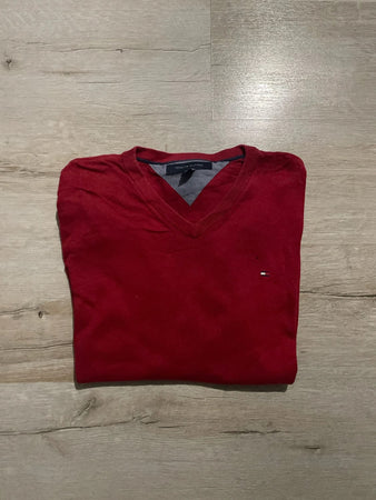 🛒Pull Tommy Hilfiger Rouge Taille M🛒