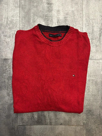 🛒Pull Tommy Hilfiger Rouge Taille L🛒