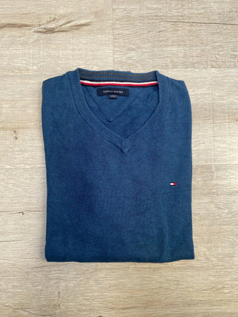 🛒Pull Tommy Hilfiger Bleu Marine Taille M🛒