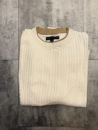 🛒Pull Tommy Hilfiger Taille M Crème Blanc Cassé🛒